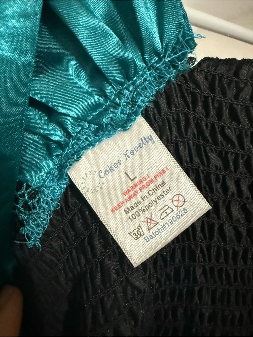 Women Teal and Black Princess Costume Dress